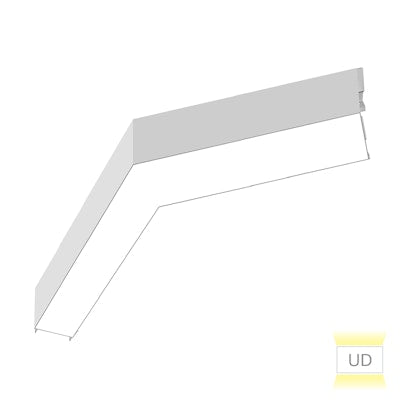 Envision LED ARCY-Line, 12x12" 120° L-Shape Downlight, 5CCT Selectable 50k/40k/35k/30k/27k, White, LED-ALIN2-12x12-120L-3P25-UD-5CCT-WH