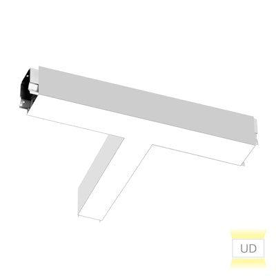 Envision LED ARCY-Line, 22x10" T-Shape Downlight, 5CCT Selectable 50k/40k/35k/30k/27k, White, LED-ALIN2-22x10-T-3P36-UD-5CCT-WH