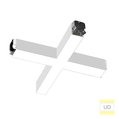 Envision LED ARCY-Line, 22x22" x-Shape Downlight, 5CCT Selectable 50k/40k/35k/30k/27k, White, LED-ALIN2-22x22-X-3P50-UD-5CCT-WH