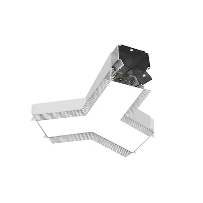 Envision LED Y-Shape Connector Downlight Trimless, 5CCT Selectable 50k/40k/35k/30k/27k, White, LED-ALIN2-Y-D-5CCT-WH-TML