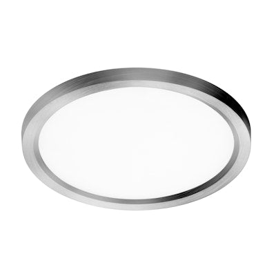 Envision LED 19" Surface Mount Round, Slim-Line, 5CCT  Selectable 27k/30k/35k/40k/50k, Brushed Nickel, LED-SLDSKR-19-35W-5CCT-BN