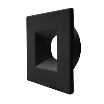 Envision LED DLJBX-1, Square Smooth Trim, Black, DLJBX-1-TRIM-BLK-SQ