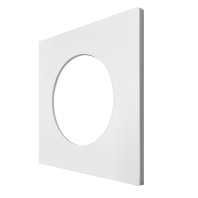Envision LED DLJBX-2, Smooth Square, White, DLJBX-2-TRIM-WH-S-SQ