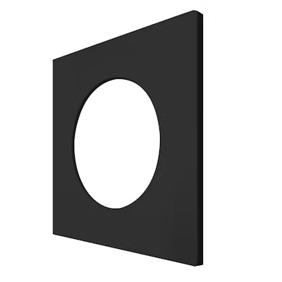 Envision LED 2" Smooth Square Trim, Black, DLJBX-2-TRIM-BL-S-SQ