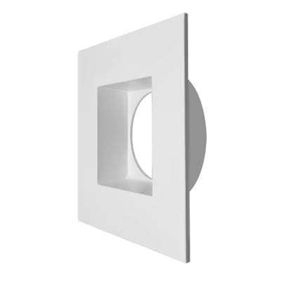 Envision LED 3" Regressed Square Trim, White, DLJBX-3RG-TRIM-WH-SQ