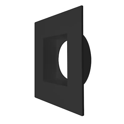 Envision LED 3" Regressed Square Trim, Black, DLJBX-3RG-TRIM-BLK-SQ
