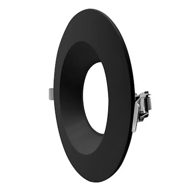 Envision LED 6" Regressed Gimbal Round Trim, Black, DLJBX-6RG-TRIM-BLK-R