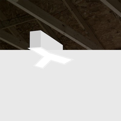 Envision LED ARCY-Line, Y-Shape Connector Recessed Flange, 5CCT Selectable 50k/40k/35k/30k/27k, White, LED-ALIN2-Y-D-5CCT-WH-RTK