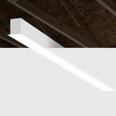 Envision LED ARCY-LINE, 6' Architectural Linear fixture (Drywall Flange Kit), 5CCT Selectable 50k/40k/35k/30k/27k, White, LED-ALIN2-6FT-3P75-D-5CCT-WH-RTK