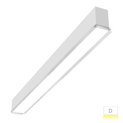 Envision LED ARCY-Line: 4' Architectural Linear Downlight T-Bar, LED-ALIN2-4FT-3P50-D-5CCT-WH-TML