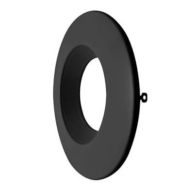 Envision LED 5/6"  RDL:  Black Trim Baffle Trim, RDL-TRIM-5/6-BLK-BFL