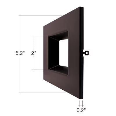 Envision LED DL-SQ-4  Smooth Trim, Bronze, DL-SQ-4-TRIM-BZ-SM