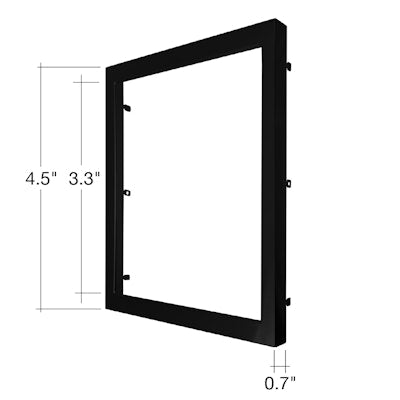 Envision LED SLDSKSQ: 5"   Snap on Trim Black, SLDSKSQ-5-TRIM-BLK