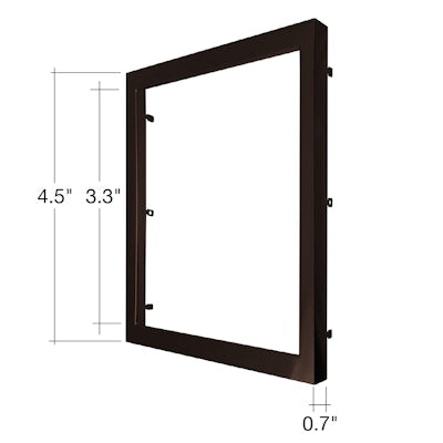 Envision LED SLDSKSQ, 5" Snap on Trim , Bronze, SLDSKSQ-5-TRIM-BRZ