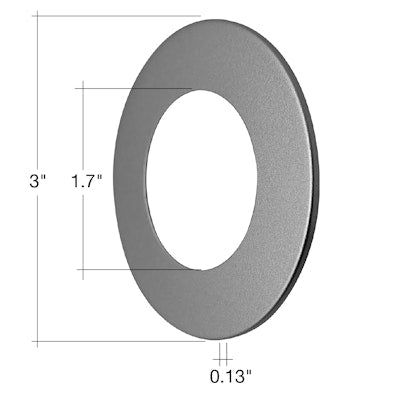 Envision LED Undercabinet Puck Trim , Silver, LED-PCK-TRIM-SL