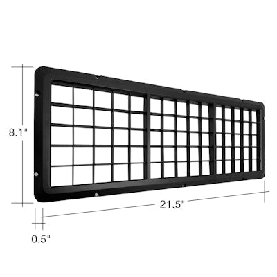 Envision LED Anti-Glare Louver Shield, Black, SQSPL-AG