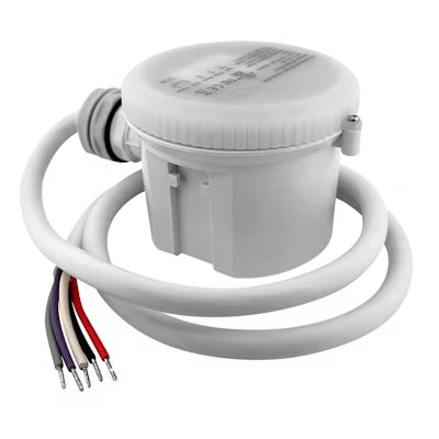 Envision LED Bi Level Motion Sensor w/ Daylight Harvesting White Finish with Side 1/2" Knock Out Remote Control Compatible, HD406VRH-D-WH