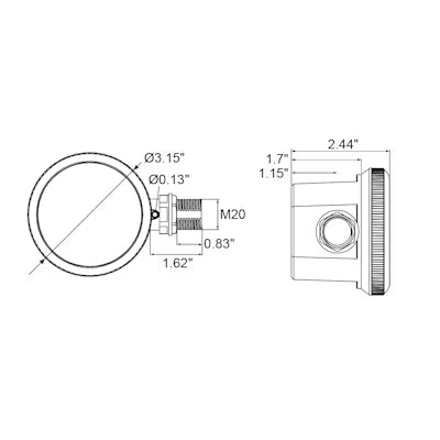 Envision LED Bi Level Motion Sensor w/ Daylight Harvesting White Finish with Side 1/2" Knock Out Remote Control Compatible, HD406VRH-D-WH