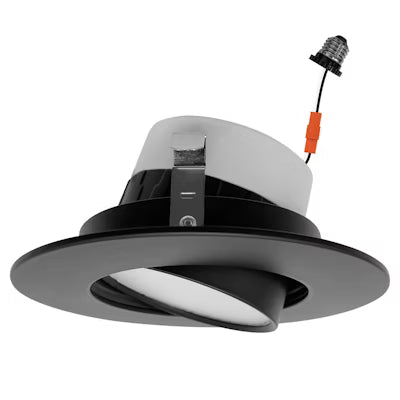 Envision LED 4" Retfrofit Downlight, Adjust-Line, 5CCT Selectable 27K/30K/35K/40K/50K, Black, LED-DL-ADJ-4-10W-5CCT-BLK