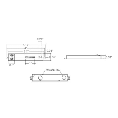 Envision LED Internal Microwave Bi-Level + Daylight, White, S-BMS-"T-1