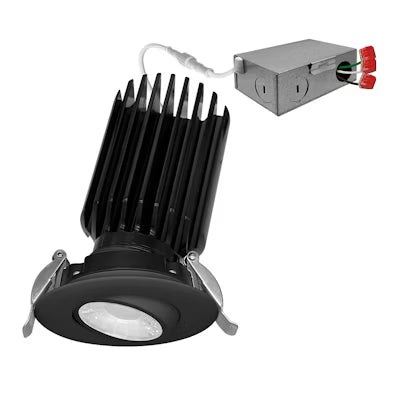 Envision LED 3" Gimbal Downlight, SnapTrim-Line, 5CCT Selectable 27K/30K/35K/40K/50K, Black, LED-DLJBX-ADJ-3-12W-5CCT-BLK-R