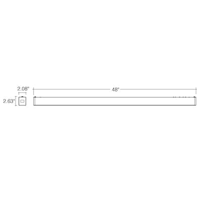Envision LED C-Line, 4' Suspended Linear w/ Uplight, 5CCT Selectable 50k/40k/35k/30k/27k, White, LED-UDL2-4FT-3P50-5CCT-WH