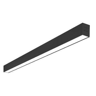 Envision LED C-Line, 8' Suspended Linear w/ Uplight, 5CCT Selectable 50k/40k/35k/30k/27k, Black, LED-UDL2-8FT-3P100-5CCT-BL