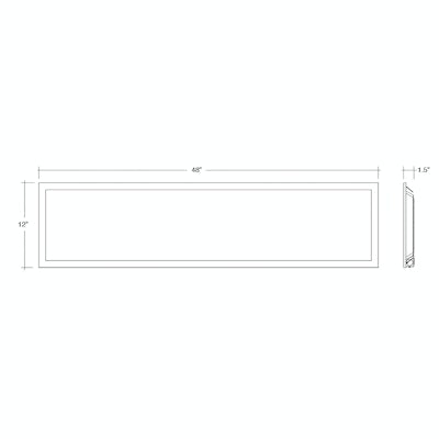 Envision LED 1x4 LED Panel, BackLit Line, 5CCT Selectable 30k/35k/40k/50k/65k, White, LED-BPL-1x4-3M40-5CCT