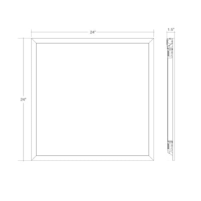 Envision LED 2x2 LED Panel, BackLit Line, 5CCT Selectable 30k/35k/40k/50k/65k, White, LED-BPL-2x2-3M40-5CCT