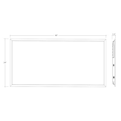 Envision LED 2x4 LED Panel, BackLit Line, , 5CCT Selectable 30k/35k/40k/50k/65k, White, LED-BPL-2x4-3M65-5CCT-HL