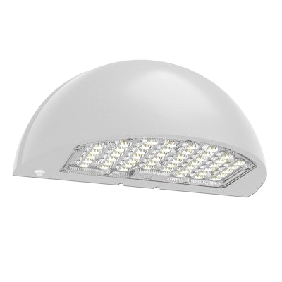 Envision LED Semi-Circle Full Cut Off Wall Pack, CIRCLE-Line,3CCT Selectable 30k/40k/50k,  White, LED-WPFC-SC-3P80-TRI-WH-PC