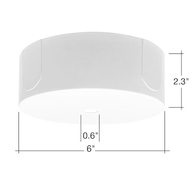 Envision LED Surface Mount Deep Canopy, White, CACM-DP-SM-WH
