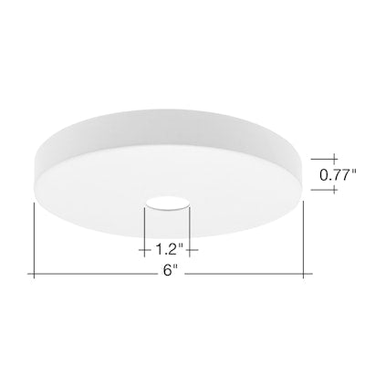 Envision LED Pendant Mount Canopy, White, CACM-SH-PDM-WH