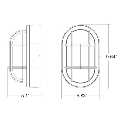 Envision LED Bulk-Line, Wall Pack,  3CCT Selectable 30k/40k/50k, Bronze, LED-WPBH-3P20-TRI-BZ-PC
