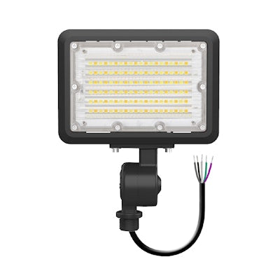 Envision LED Mini Area Floodlights, XS-Line,  3CCT Selectable 30k/40k/50k, Black, LED-FL-30W-TRI-BL-KNYK-PC