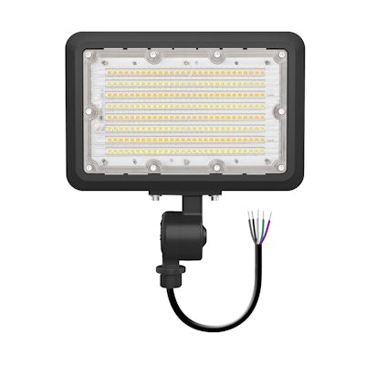 Envision LED Mini Area Floodlights, XS-Line, 3CCT Selectable 30k/40k/50k, Black, LED-FL-3P60-TRI-BL-KNYK-PC