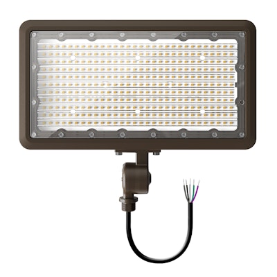 Envision LED Mini Area Floodlights, XS-Line, 3CCT Selectable 30k/40k/50k, Bronze, LED-FL-3P150-TRI-BZ-KNYK-PC