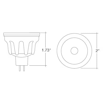 Envision LED, MR-16 LED Lux-Line, 1CCT Selectable 3000K, Black, LED-MR16-4W-30K-3B-BL