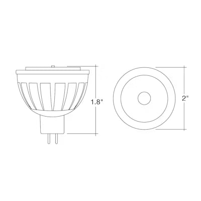 Envision LED MR-16 LED Lux-Line,5CCT Selectable 50K/40K/35K/30K/27K,  Black, LED-MR16-5W-5CCT-4B-BL