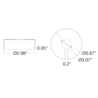 Envision LED Brass Stake Cover, Oil Rubbed Bronze, STKC-1/2-BR-ORB