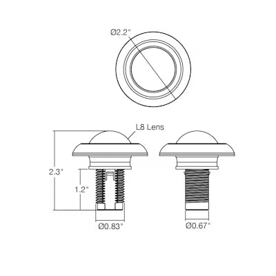 Envision LED PIR Bi-Level + Daylight, Snap-IN,  White, S-SN-PIR-1