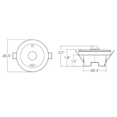 Envision LED PIR Bi-Level + Daylight, Ceiling Sensor SILVAIR, White, S-CM-PIR-LV-SL