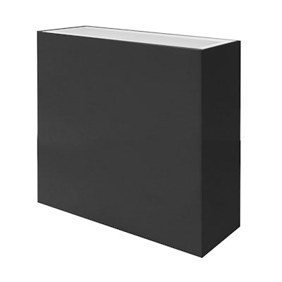 Envision LED 12" Modern Square Sconce Light, M-Line, 5CCT Selectable 27k/30k/35k/40k/50k, Black, LED-WSC-12-UD-30W-5CCT-BL