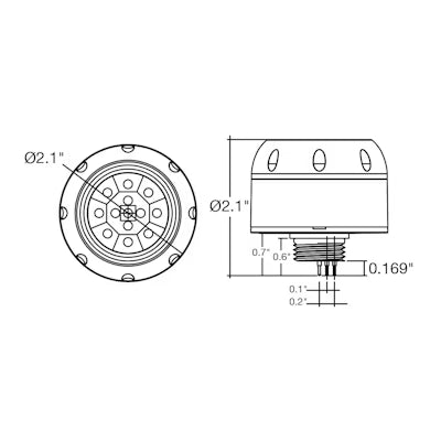 Envision LED PIR On/Off Only, Twist-C 3-P", White, S-TWC-PIR-ON/OFF