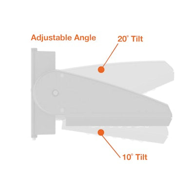 Envision LED Full Cut Off Wall Packs, ARCY-Line, 3CCT Selectable 30k/40k/50k, White, LED-WPFC-ARC-3P65-TRI-WH-PC