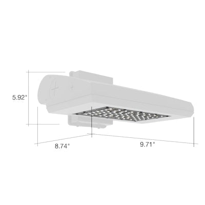 Envision LED Full Cut Off Wall Packs, ARCY-Line, 3CCT Selectable 30k/40k/50k, White, LED-WPFC-ARC-3P65-TRI-WH-PC