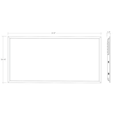 Envision LED 2x4 LED Panel, BackLit Line, 5CCT Selectable 30k/35k/40k/50k/65k, White, LED-BPL-2x4-5P50-5CCT-HL-SR