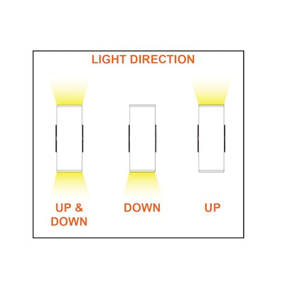 Envision LED 6" Cylinder Up and/or Down Light, ARCY-Line,  3CCT Selectable 30k/40k/50k Bronze, LED-CYA-UD-6-3P35-TRI-BZ-PC