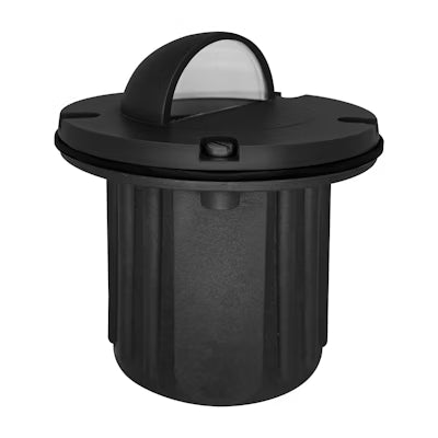 Envision LED In-Ground Light, Half Moon Lens, Matte Black, IGL-HM-BR-MBL-12V