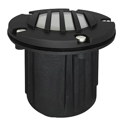 Envision LED In-Ground Light, Ribbed Lens, Matte Black, IGL-RB-BR-MBL-12V